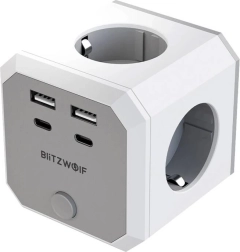 Захранващ куб BlitzWolf 8в1 с USB и AC изходи