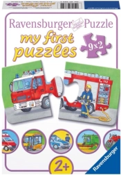 Ravensburger моите първи пъзели – превозни средства и машини 9×2 части