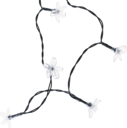 Соларен градински светлинен гирлянд цветчета 7 м, 50 LED, мултиколор