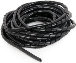 Органайзер за кабели – спирална защита 12 mm, 10 m, черен