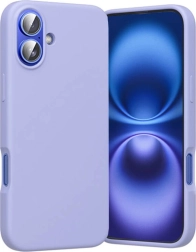 Silicone case with MagSafe for iPhone 16 – Vention, lilac
