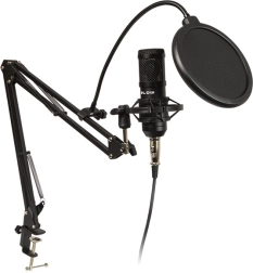Studio microphone with holder