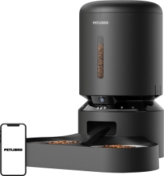 Автоматична хранилка Petlibro Granary с камера и двойна купичка, 5 l (черна)