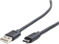 USB кабел 2.0 USB‑A към USB‑C, 1 m, черен