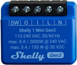 Контролер Shelly 1 Mini Gen3 с Wi‑Fi и Bluetooth