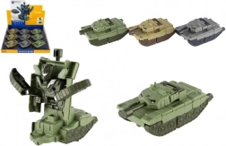 Трансформиращ се танк/робот пластмасов 14 cm на инерционен механизъм