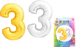 Надуваем балон във форма на цифрата 3
