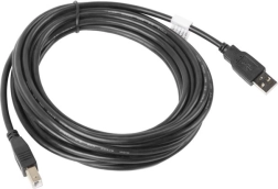 USB 2.0 кабел AM–BM 5 м черен