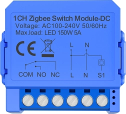 1-channel Zigbee switch module with dry contact Avatto