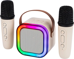 Bluetooth караоке високоговорител с RGB осветление