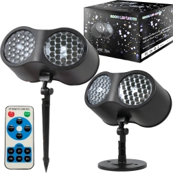 Коледен LED лазерен проектор със снежинки за къща