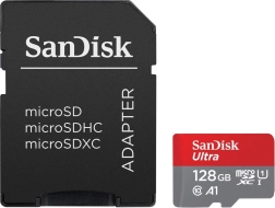 Памет карта SanDisk Ultra microSDXC 128 GB A1 140 MB/s + SD адаптер