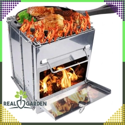 Сгъваема ракетна къмпинг печка с грил