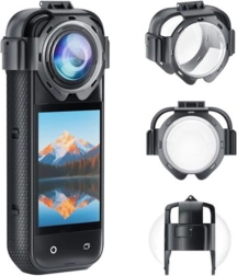Капачки за обектив Puluz за камера INSTA360 X5 (щракващи)