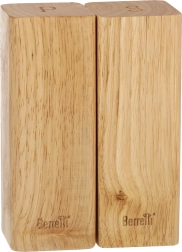 Мелнички за сол и пипер от каучуково дърво 5,5 × 5,5 × 15 см BERRETTI