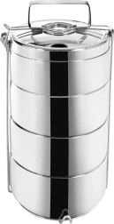 Термо кутия за храна от неръждаема стомана, 4-етажна, 4×900 ml