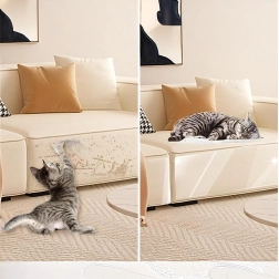 Прозрачно защитно фолио против надраскване за мебели и врати 45 × 15 см, 5 бр.