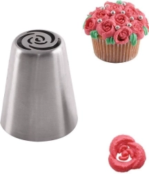 Russian pastry tip for roses made of stainless steel
