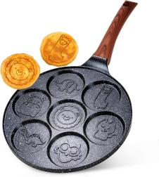 Гранитен тиган за яйца с 7 отвора BLACK & WOOD 26 см