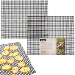 Тефлонова мрежеста подложка за грил 40 × 33 см, 2 бр.