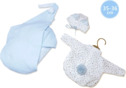 Дрешки с висящ хамак за кукла NEW BORN 35–36 см