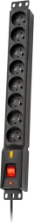 Surge Protector LXARM with PDU System, 1.5m, Black