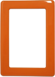 Magnetic self-adhesive frame size 13x8.1 cm - orange