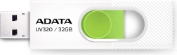Флаш диск ADATA UV320 32GB USB3.2 Бял-Зелен