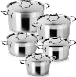 ANETT Stainless Steel Pot Set, 10 pieces