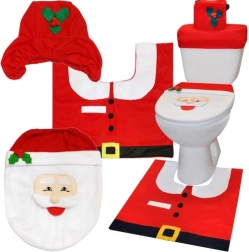 Ruhhy Christmas bathroom toilet set (3 pieces)