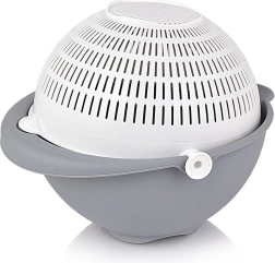 Rotating kitchen colander with bowl 25 cm