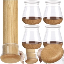 Силиконови накрайници за крака на столове с филц 13–23 мм, комплект 4 бр. RUHHY