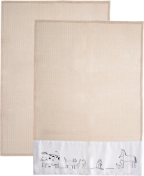 Памучни кухненски кърпи 70 × 50 см, 2 бр.