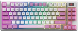 Геймърска клавиатура MSI Forge GK600 TKL Wireless Violet US