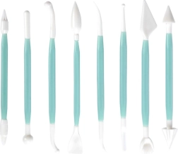 Set of Spatulas and Modeling Tools for Cakes, 8 pcs