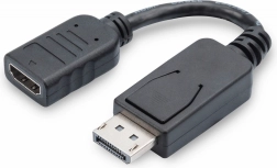 DisplayPort to HDMI Adapter, 1080p 60 Hz, Black, 0.15 m