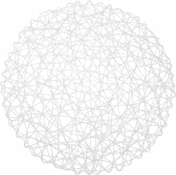 Paper Round Table Mat 35 cm White