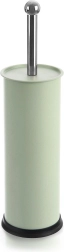 Тоалетна четка със стойка GREENISH, метална, зелена, 10 × 38,5 см