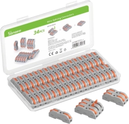 Комплект бързи клеми за проводници SONOFF, 34 бр.