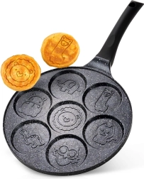 Гранитен тиган за яйца BLACK LINE, 26 см, 7 отвора