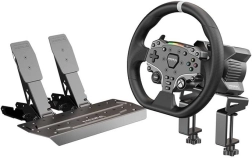 MOZA Racing R3 комплект: Direct Drive база, волан ES и педали SRP‑Lite със скоба за маса (Xbox, PC)