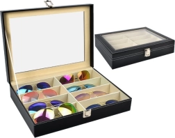 Органайзер за очила със стъклен капак, 8 отделения SOULIMA