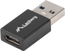 Адаптер USB-A към USB-C 3.1, черен