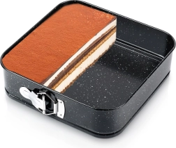 Разглобяема квадратна гранитна форма за печене 24 × 24 × 6,8 см