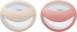 NUK Perfect Match Pacifier 0–6 months, 2 pcs, beige/red