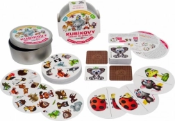 Кубикови игри със животни – картова игра 3в1