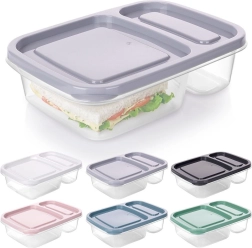 Divided lunchbox with lid 750 ml