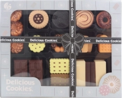 Детски комплект пластмасова храна – вафли, бисквити, шоколад и гофрети