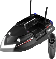 Flytec V802 лодка за захранка с батерия 12000 mAh (черна)