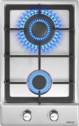 Dual-zone Gas Stove IsEasy Stainless Steel